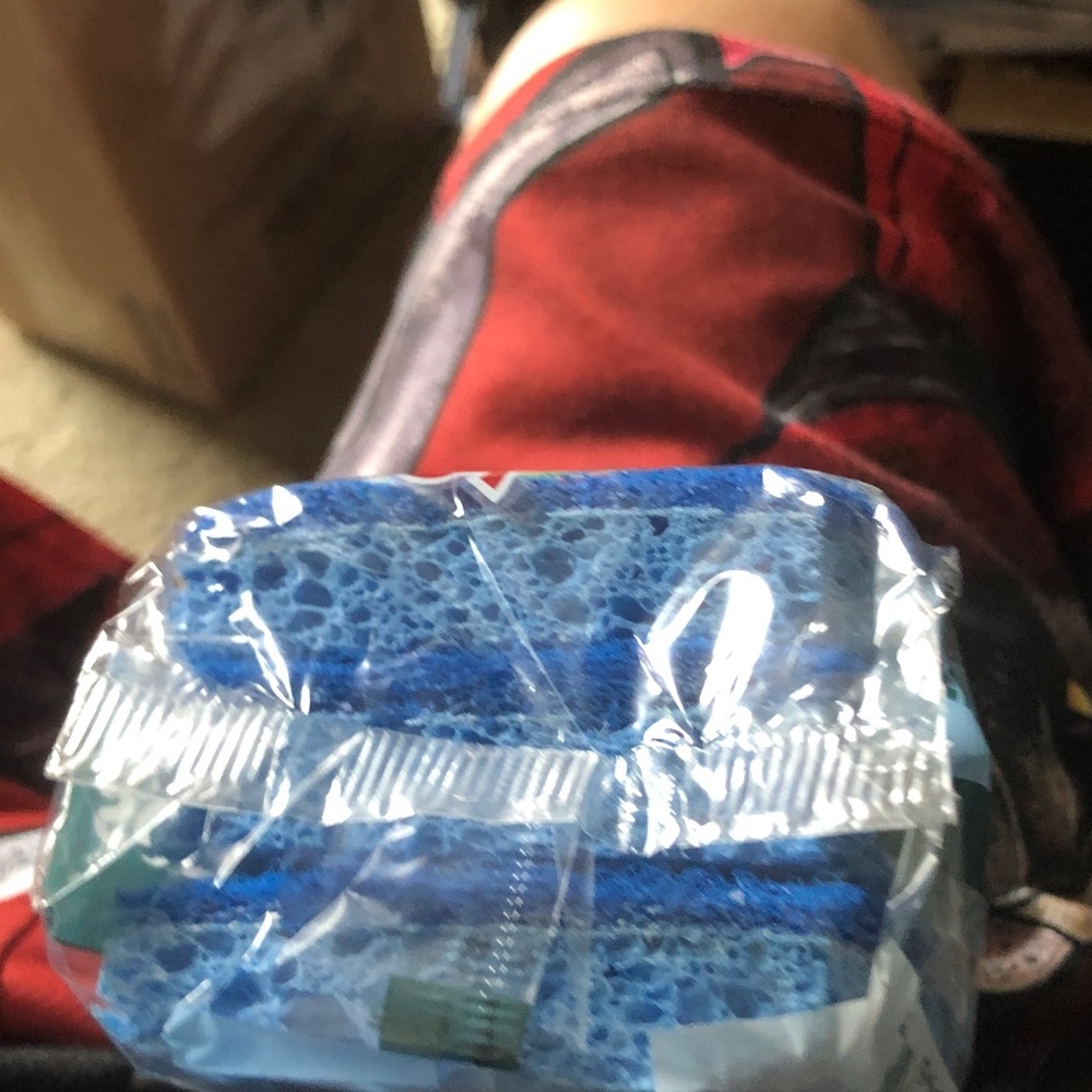 Zero Scratch Scrub Sponge - Blue - Picture 3 of 5